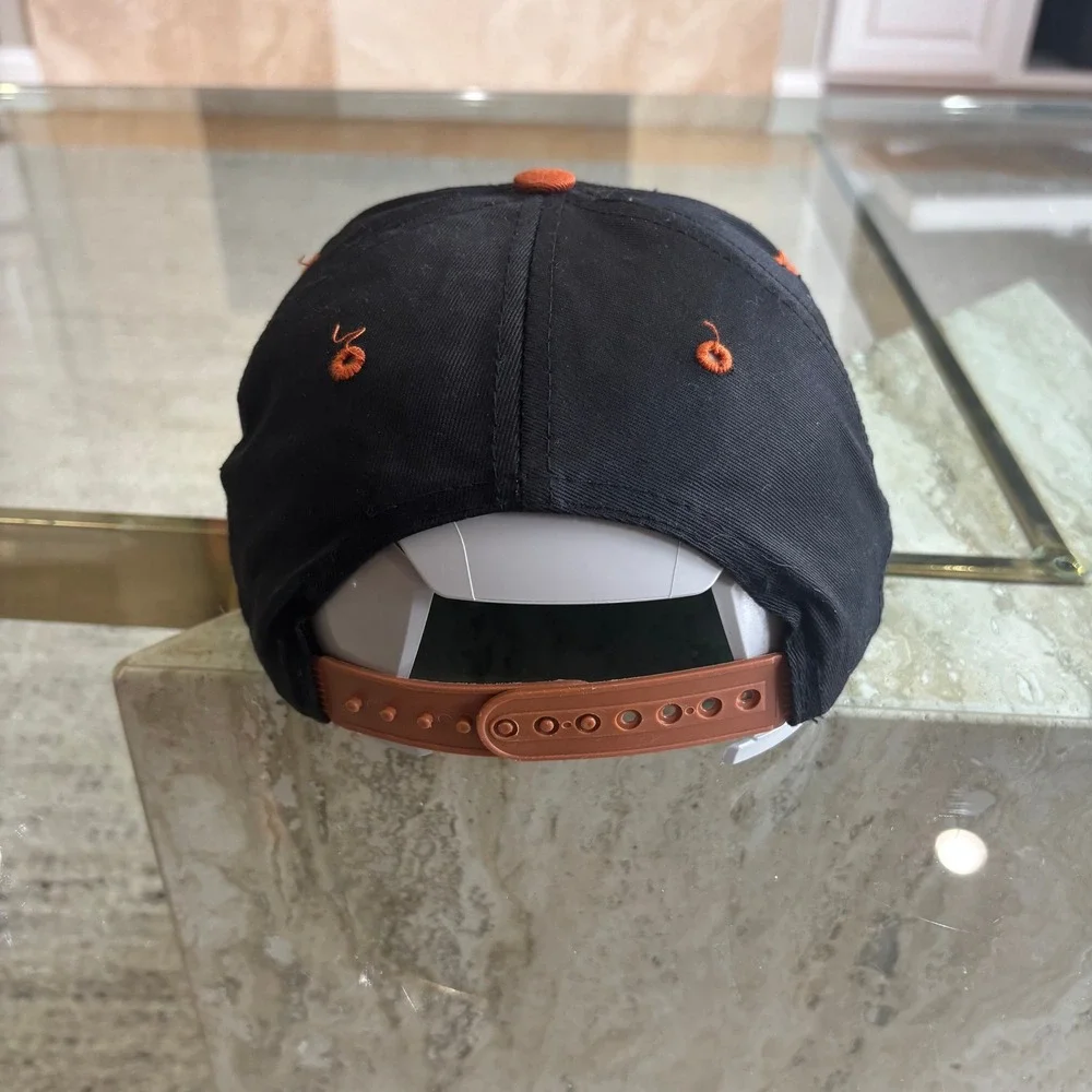 Logo 7 Texas Longhorns Hat Boys OSFM Black Orange Good Snapback Cap